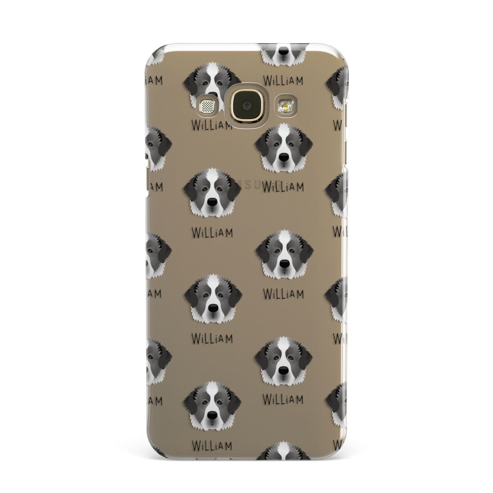 Pyrenean Mastiff Icon with Name Samsung Galaxy A8 Case