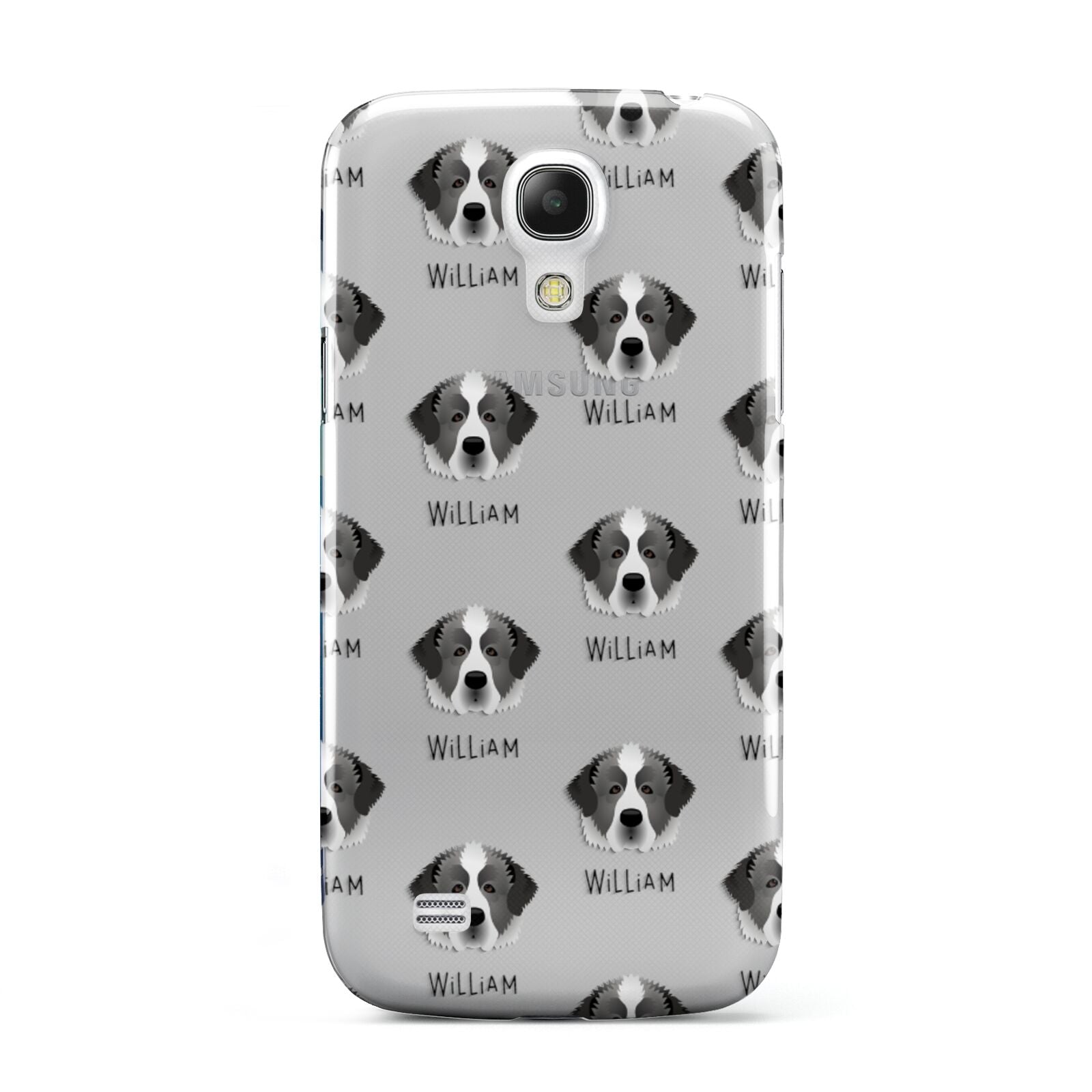 Pyrenean Mastiff Icon with Name Samsung Galaxy S4 Mini Case