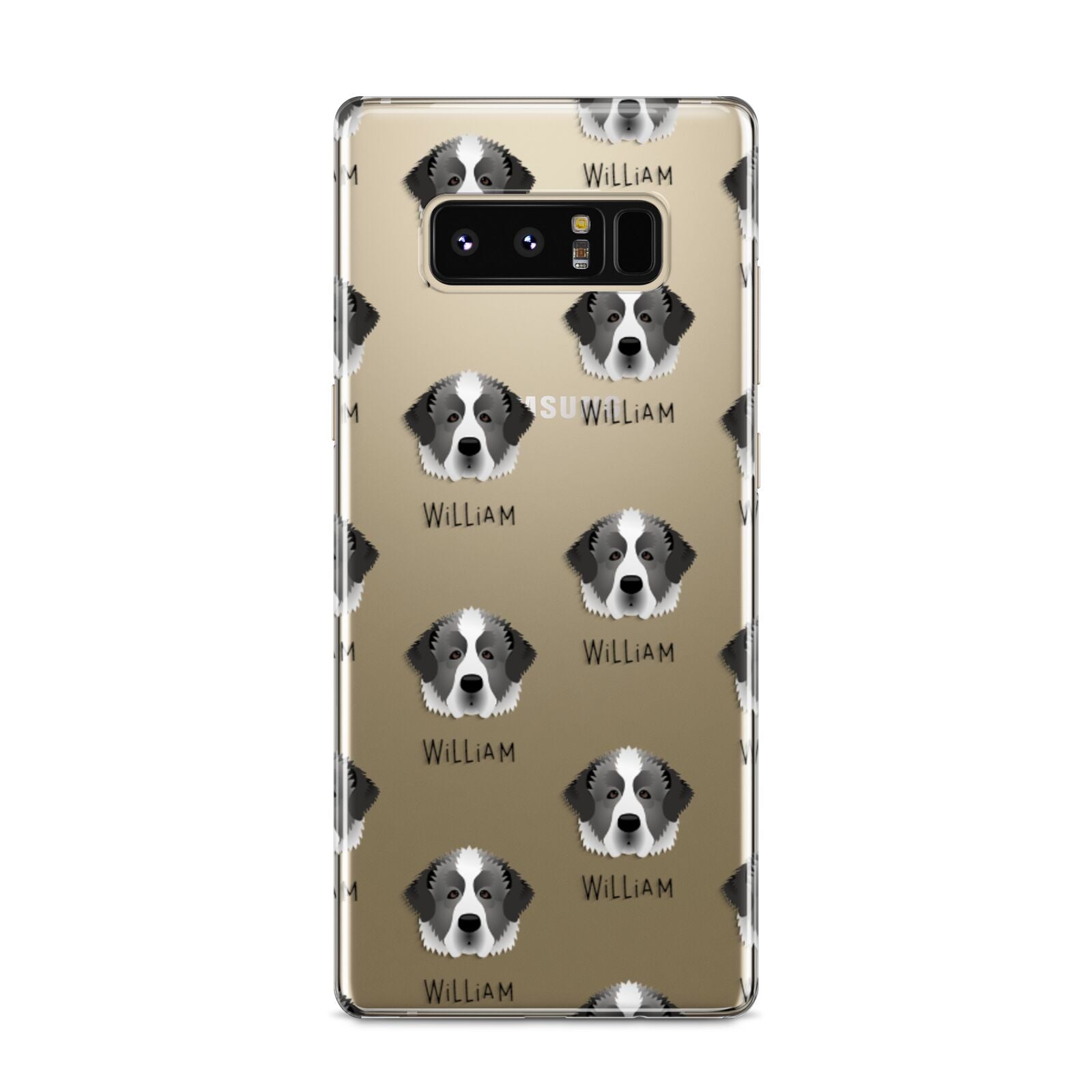 Pyrenean Mastiff Icon with Name Samsung Galaxy S8 Case