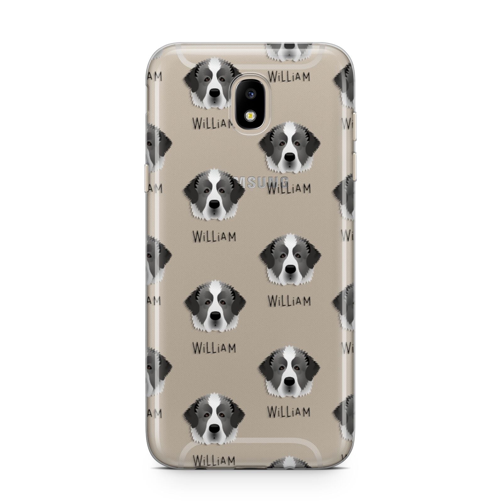 Pyrenean Mastiff Icon with Name Samsung J5 2017 Case