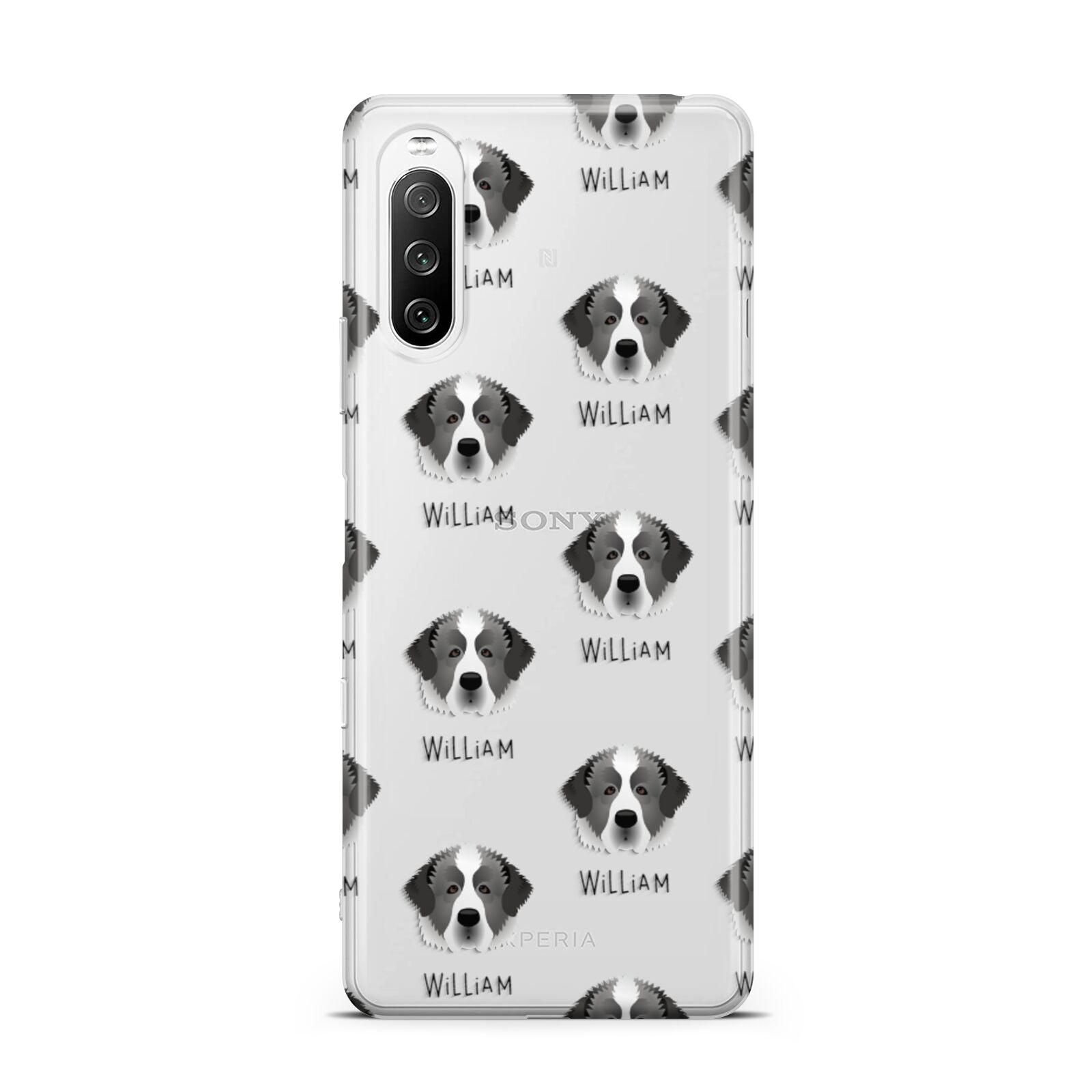 Pyrenean Mastiff Icon with Name Sony Xperia 10 III Case