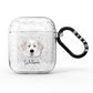 Pyrenean Mastiff Personalised AirPods Glitter Case