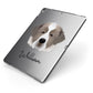 Pyrenean Mastiff Personalised Apple iPad Case on Grey iPad Side View