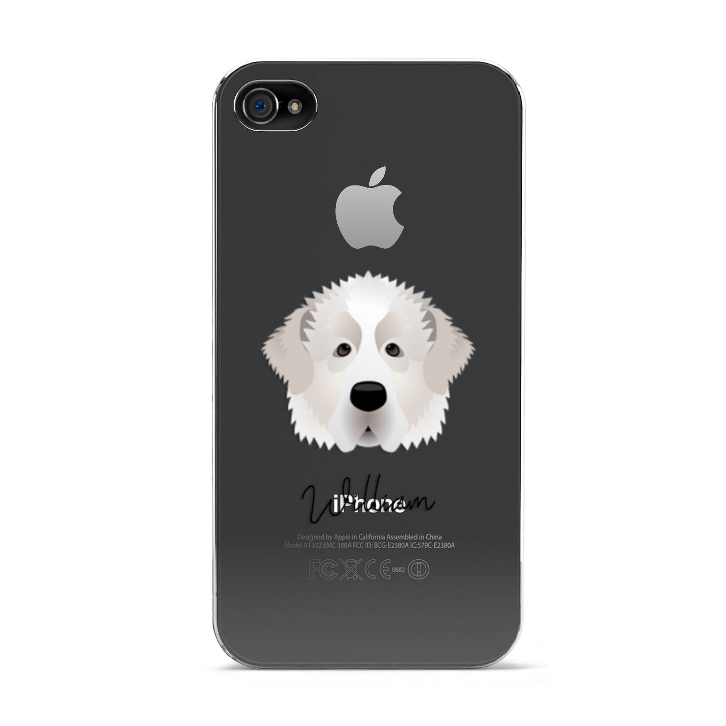 Pyrenean Mastiff Personalised Apple iPhone 4s Case