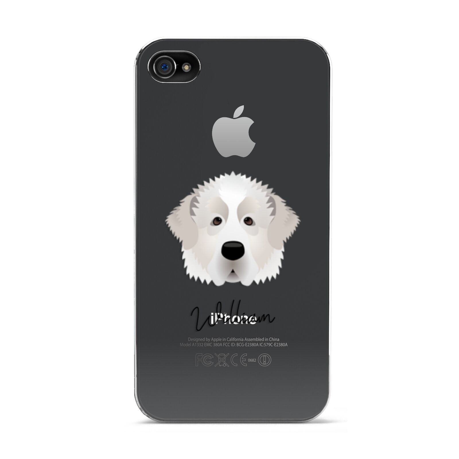 Pyrenean Mastiff Personalised Apple iPhone 4s Case
