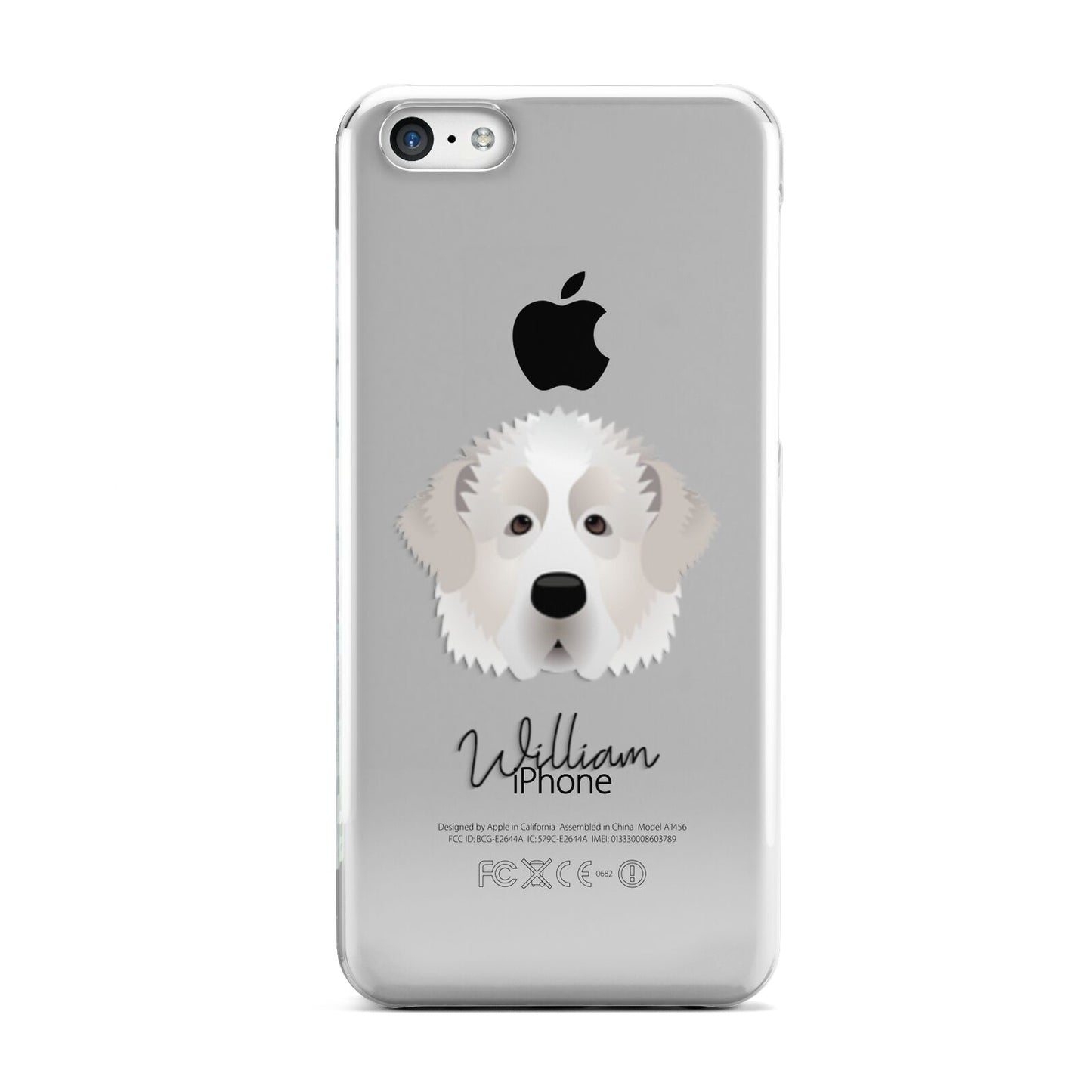 Pyrenean Mastiff Personalised Apple iPhone 5c Case