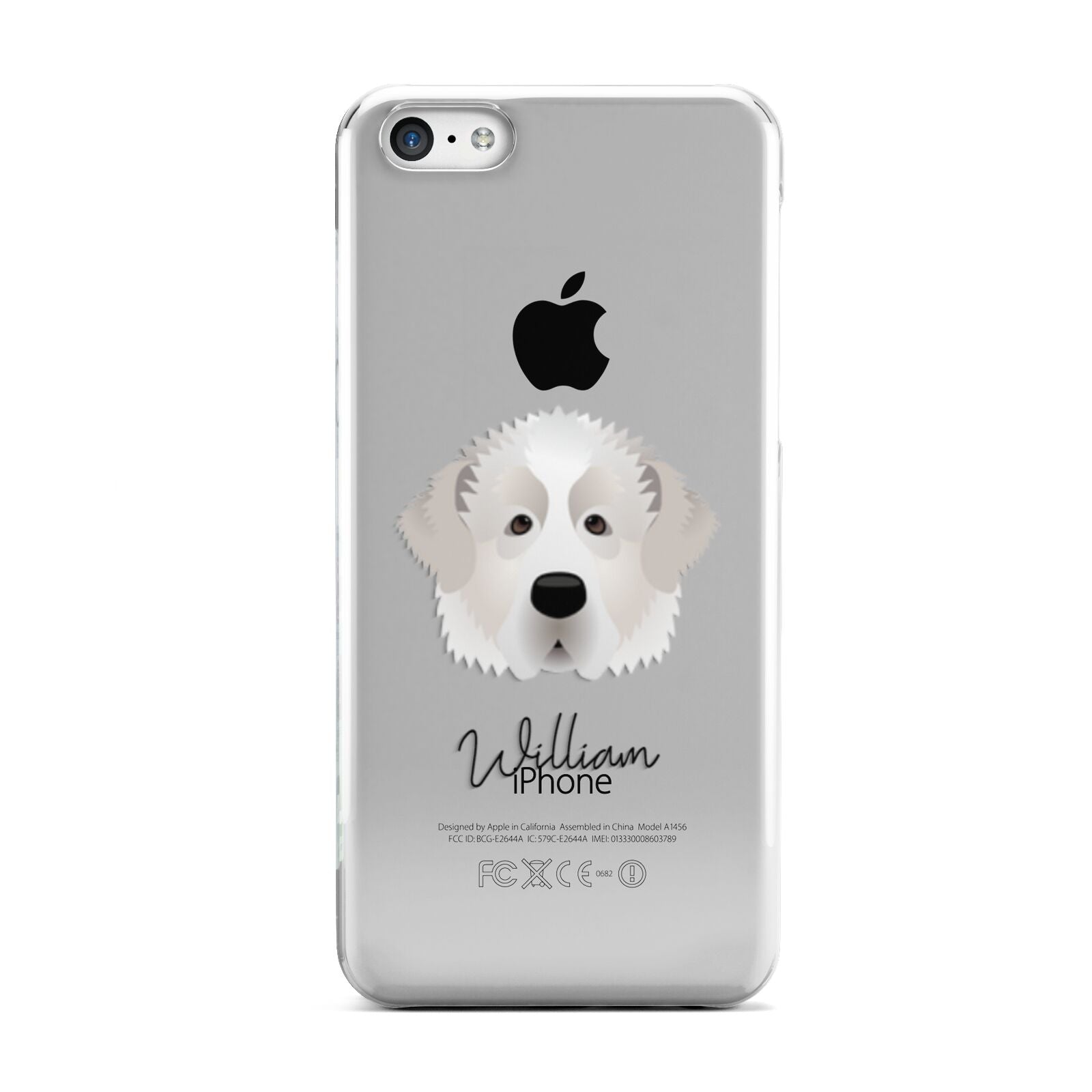 Pyrenean Mastiff Personalised Apple iPhone 5c Case