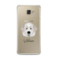 Pyrenean Mastiff Personalised Samsung Galaxy A3 2016 Case on gold phone