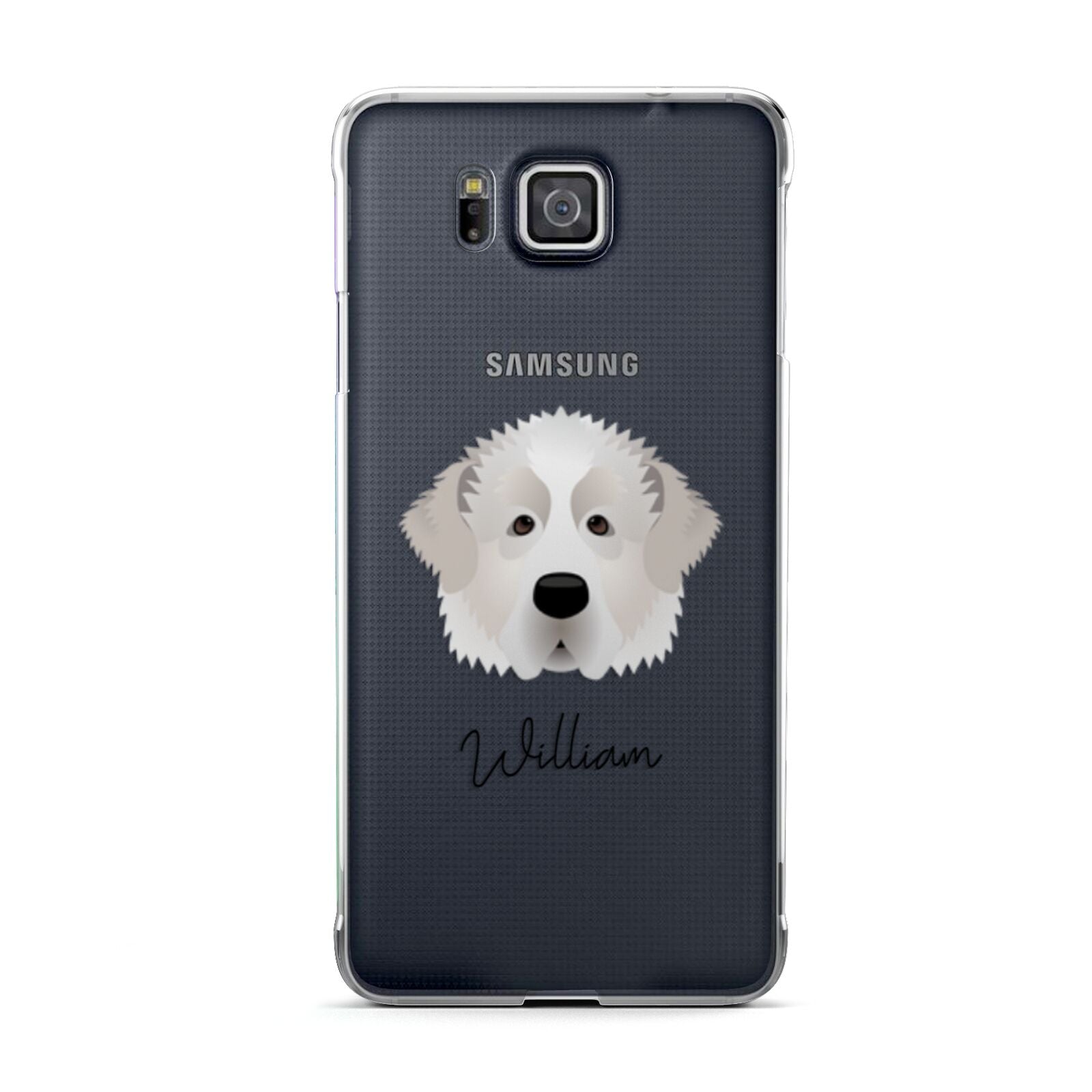 Pyrenean Mastiff Personalised Samsung Galaxy Alpha Case