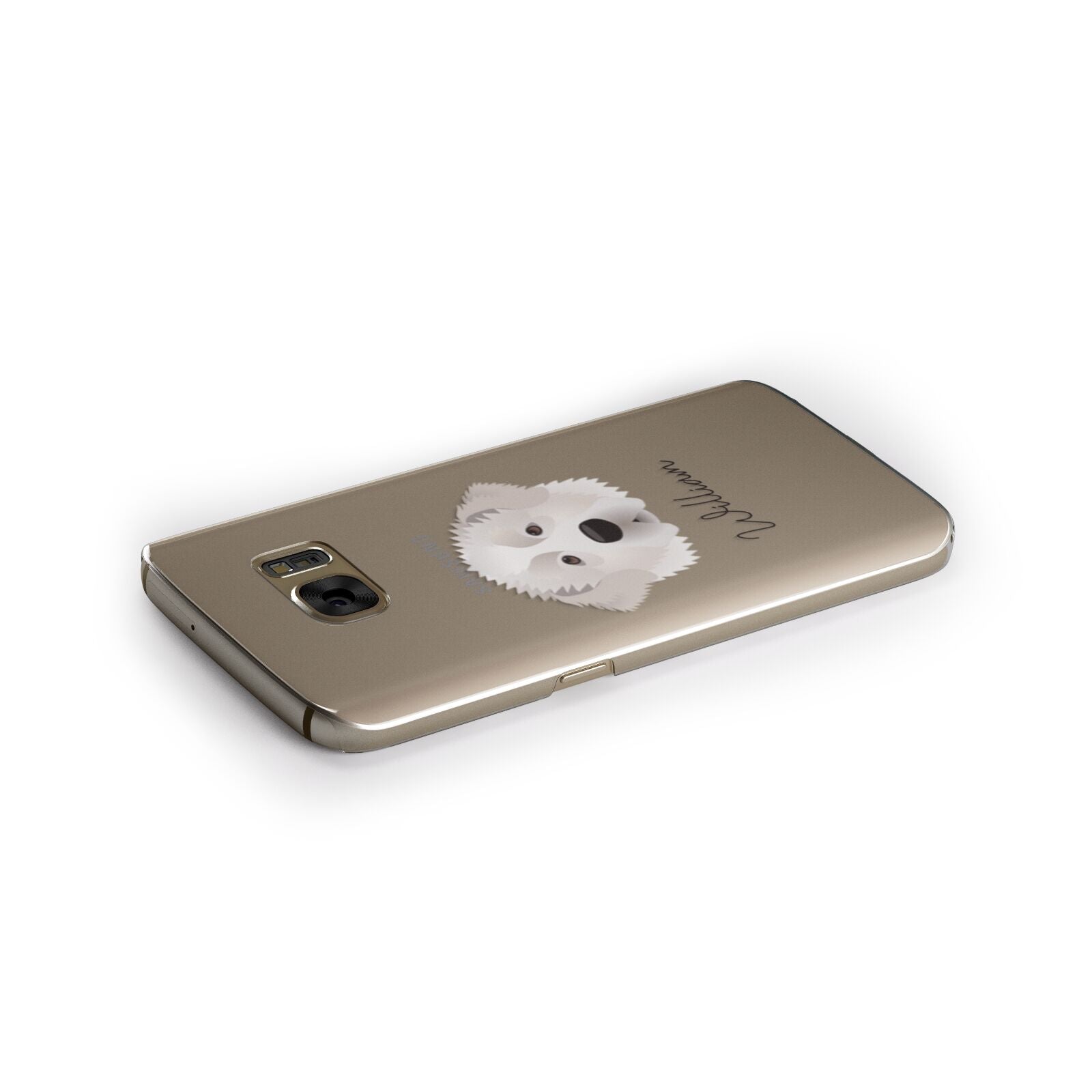 Pyrenean Mastiff Personalised Samsung Galaxy Case Side Close Up
