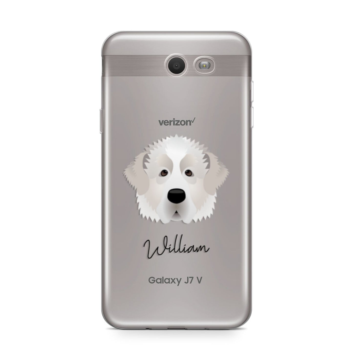 Pyrenean Mastiff Personalised Samsung Galaxy J7 2017 Case