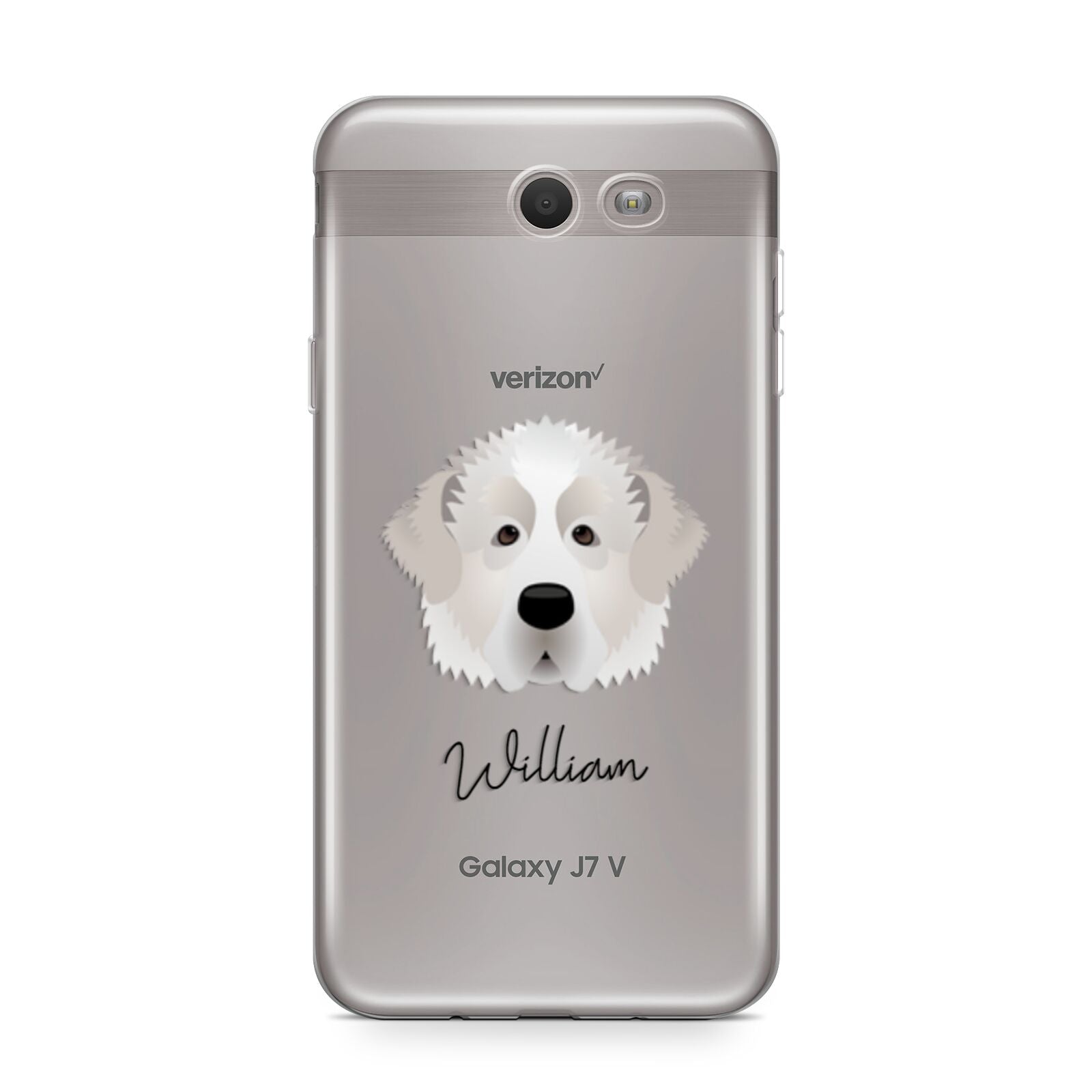 Pyrenean Mastiff Personalised Samsung Galaxy J7 2017 Case