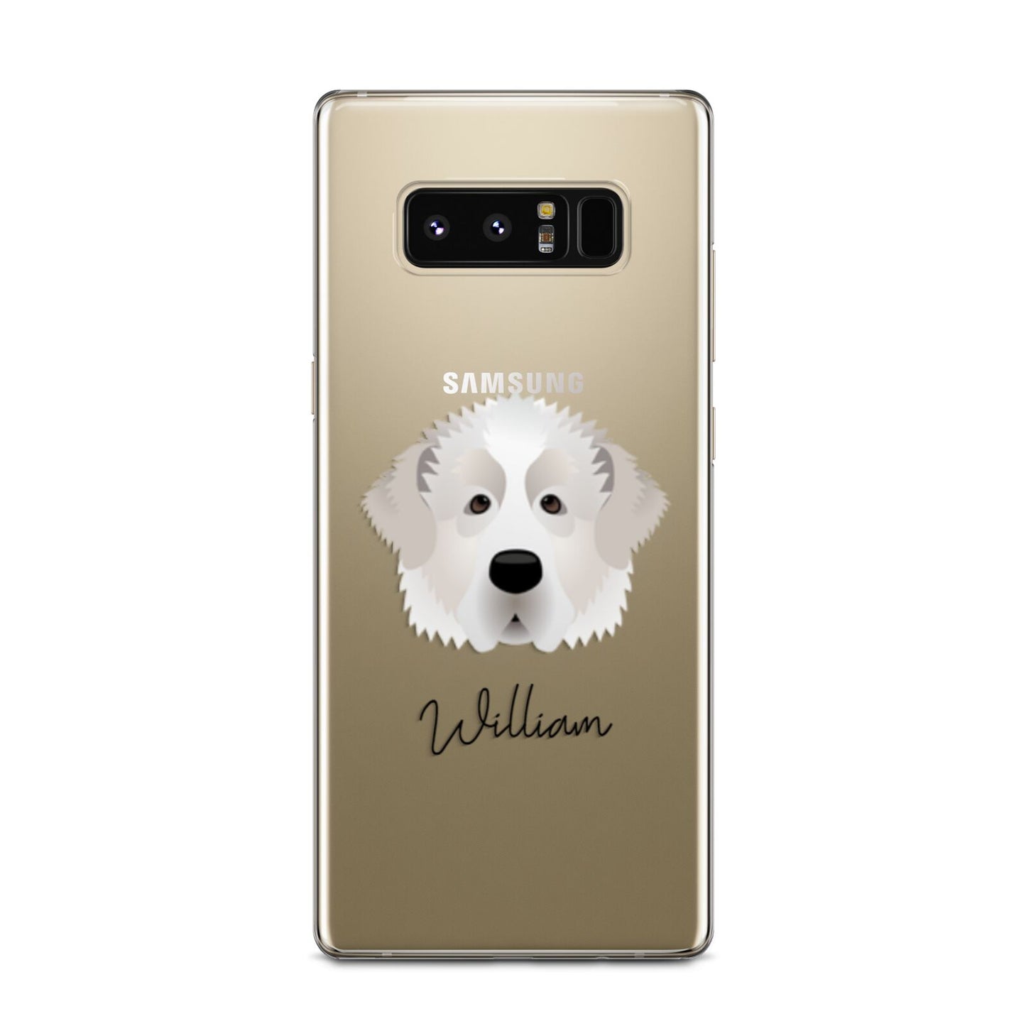 Pyrenean Mastiff Personalised Samsung Galaxy Note 8 Case