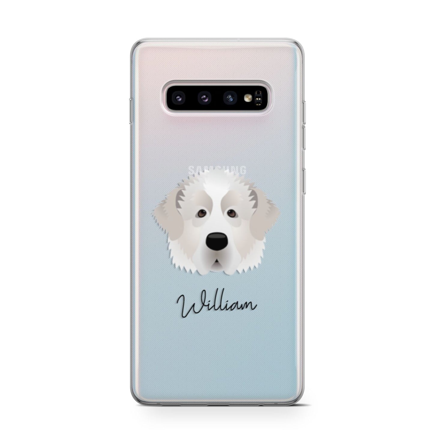 Pyrenean Mastiff Personalised Samsung Galaxy S10 Case