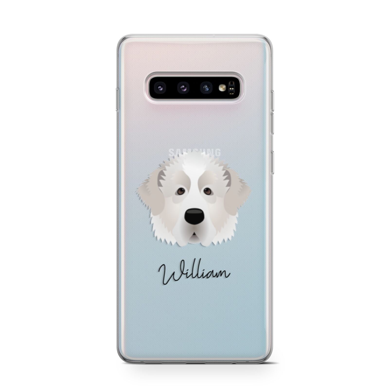 Pyrenean Mastiff Personalised Samsung Galaxy S10 Case