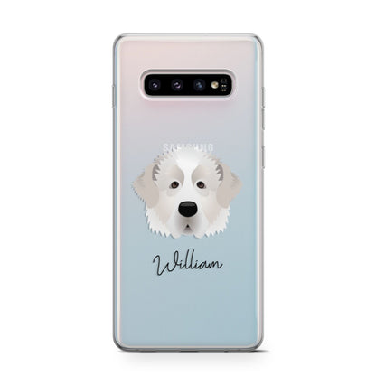 Pyrenean Mastiff Personalised Samsung Galaxy S10 Case