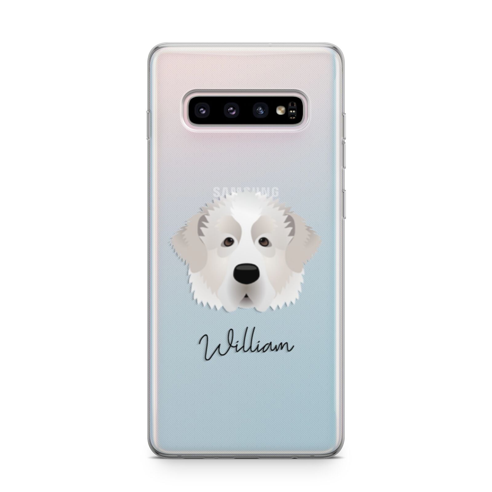 Pyrenean Mastiff Personalised Samsung Galaxy S10 Plus Case