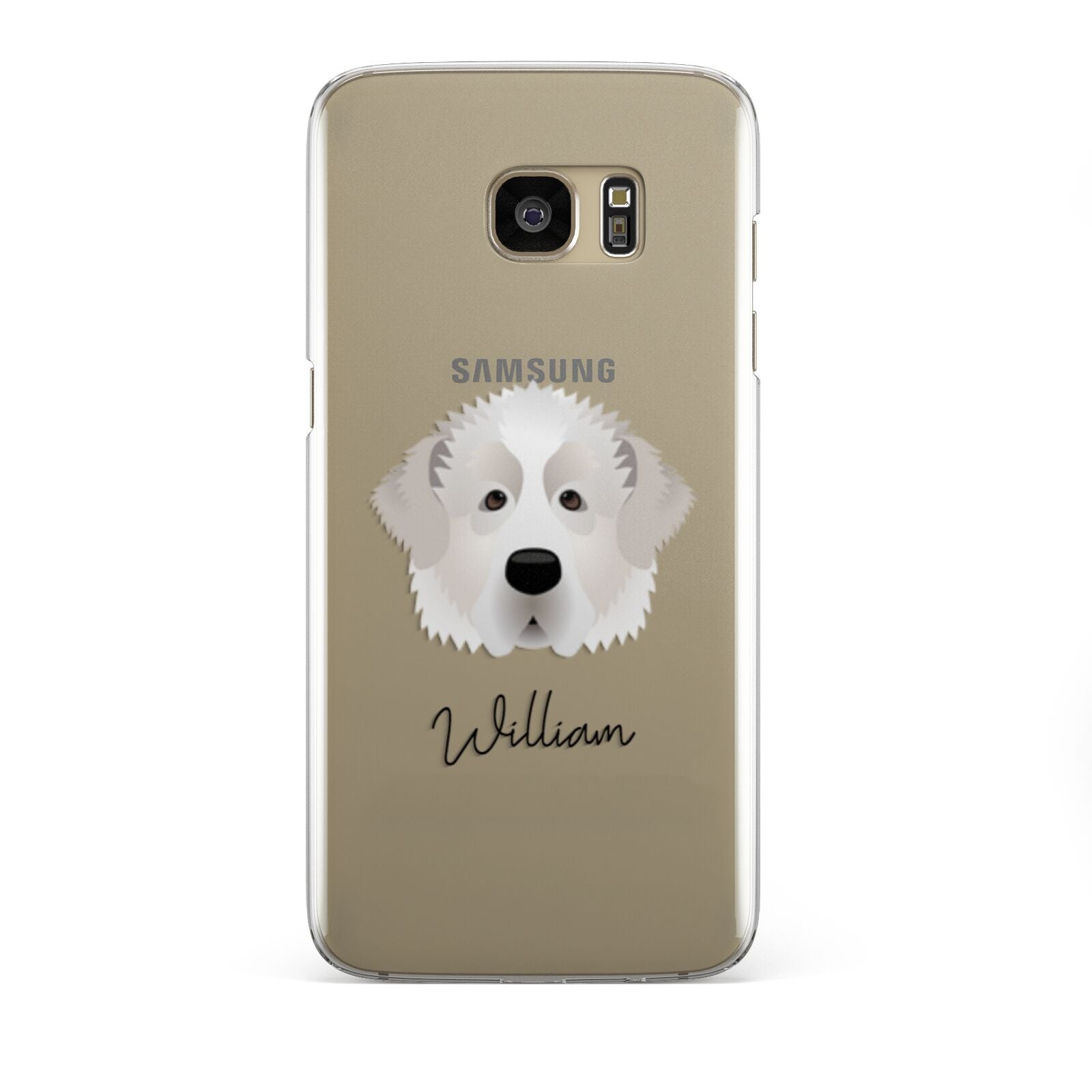 Pyrenean Mastiff Personalised Samsung Galaxy S7 Edge Case