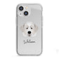 Pyrenean Mastiff Personalised iPhone 13 Mini TPU Impact Case with White Edges