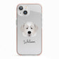 Pyrenean Mastiff Personalised iPhone 13 TPU Impact Case with Pink Edges