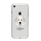 Pyrenean Mastiff Personalised iPhone 8 Bumper Case on Silver iPhone