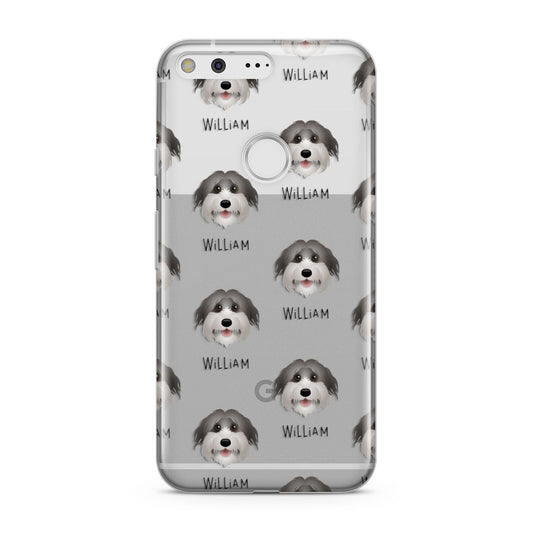 Pyrenean Shepherd Icon with Name Google Pixel Case