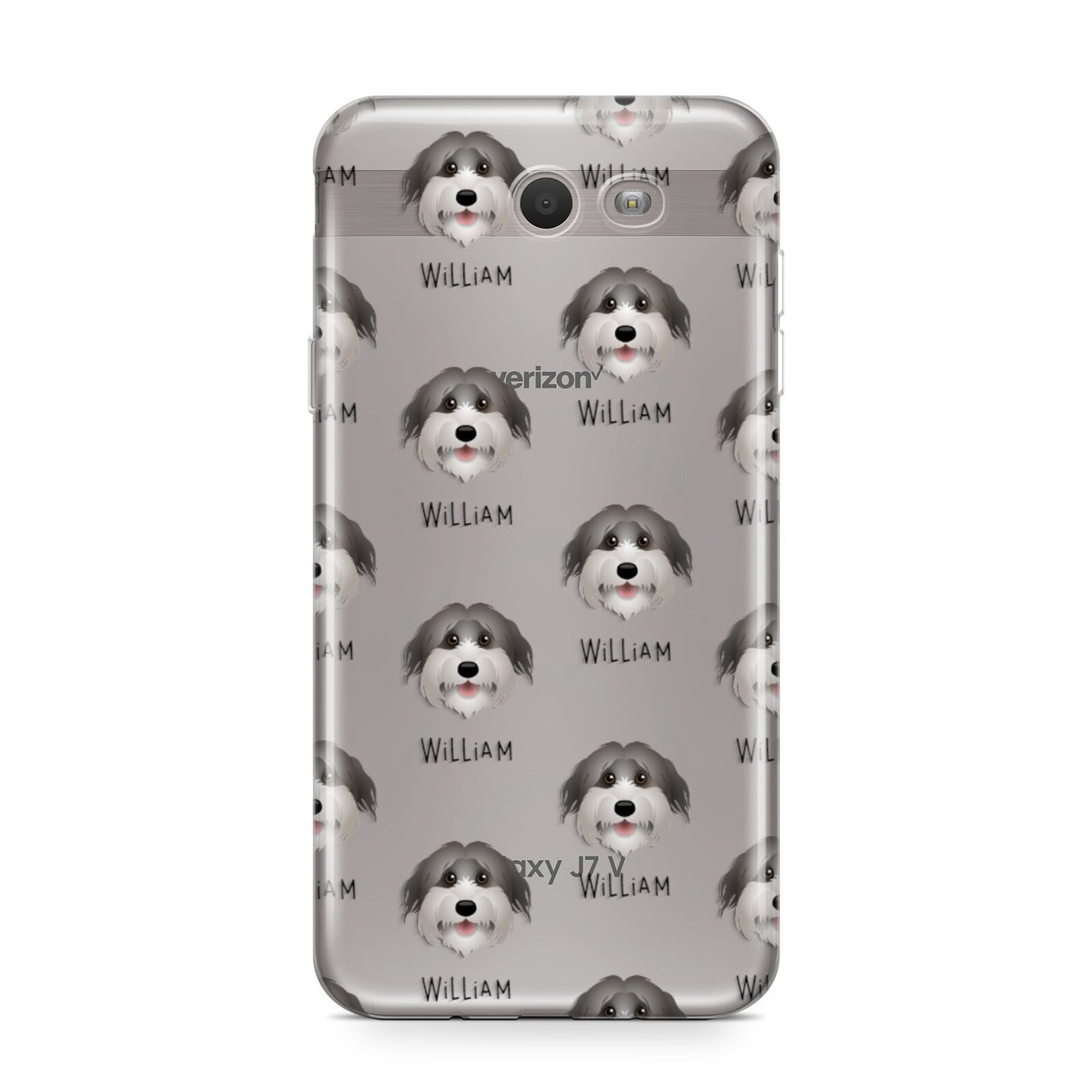 Pyrenean Shepherd Icon with Name Samsung Galaxy J7 2017 Case