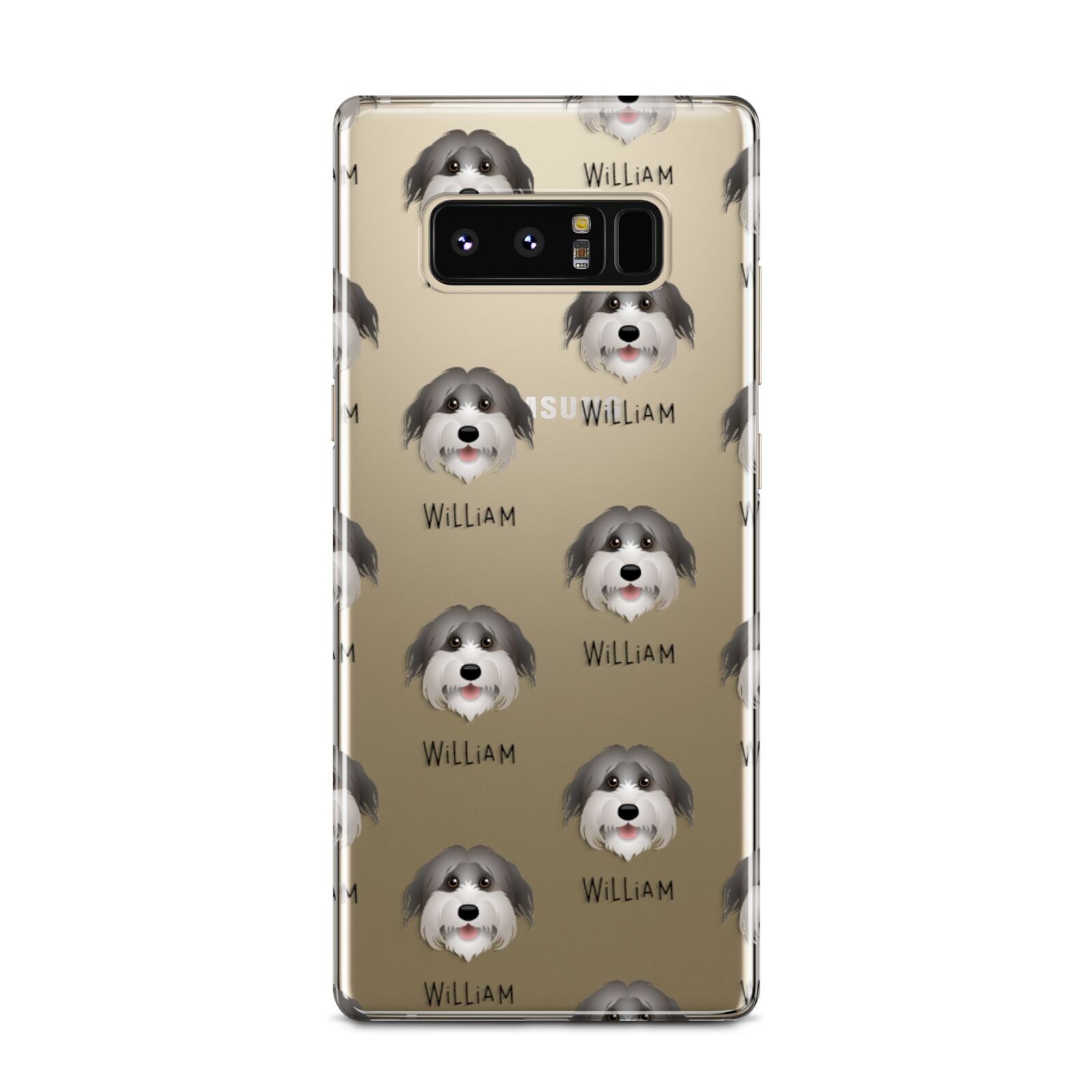 Pyrenean Shepherd Icon with Name Samsung Galaxy Note 8 Case
