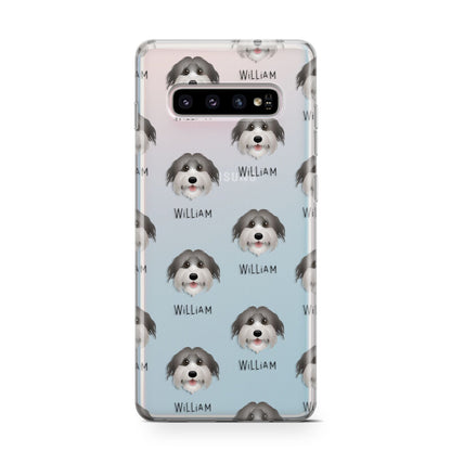 Pyrenean Shepherd Icon with Name Samsung Galaxy S10 Case