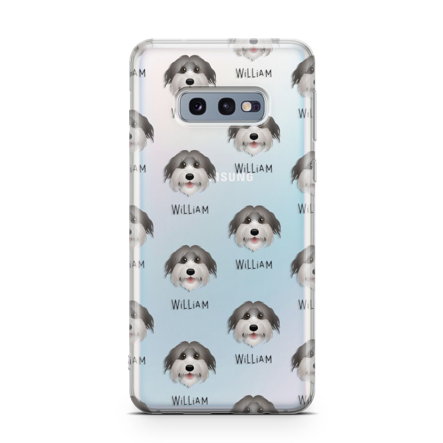 Pyrenean Shepherd Icon with Name Samsung Galaxy S10E Case