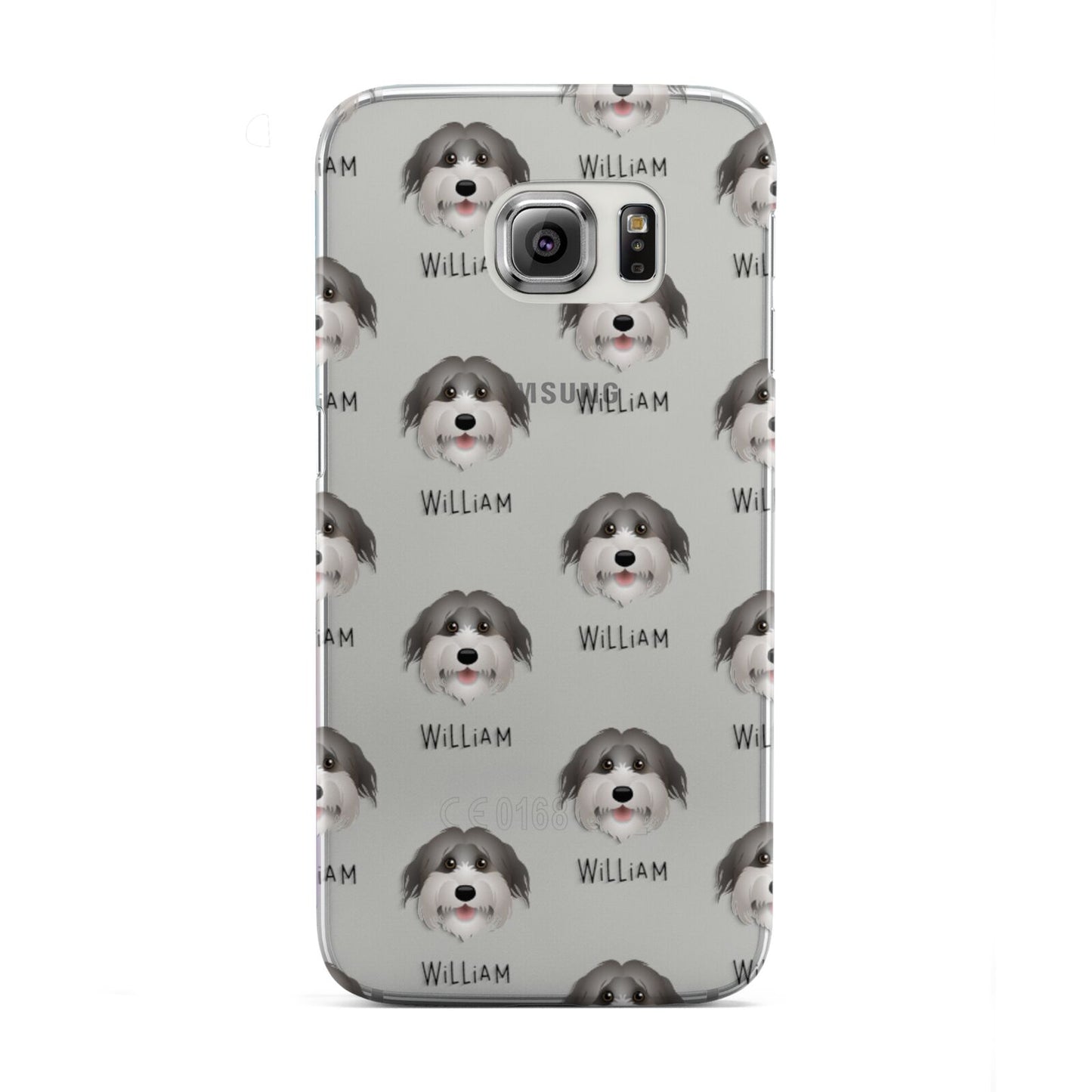Pyrenean Shepherd Icon with Name Samsung Galaxy S6 Edge Case