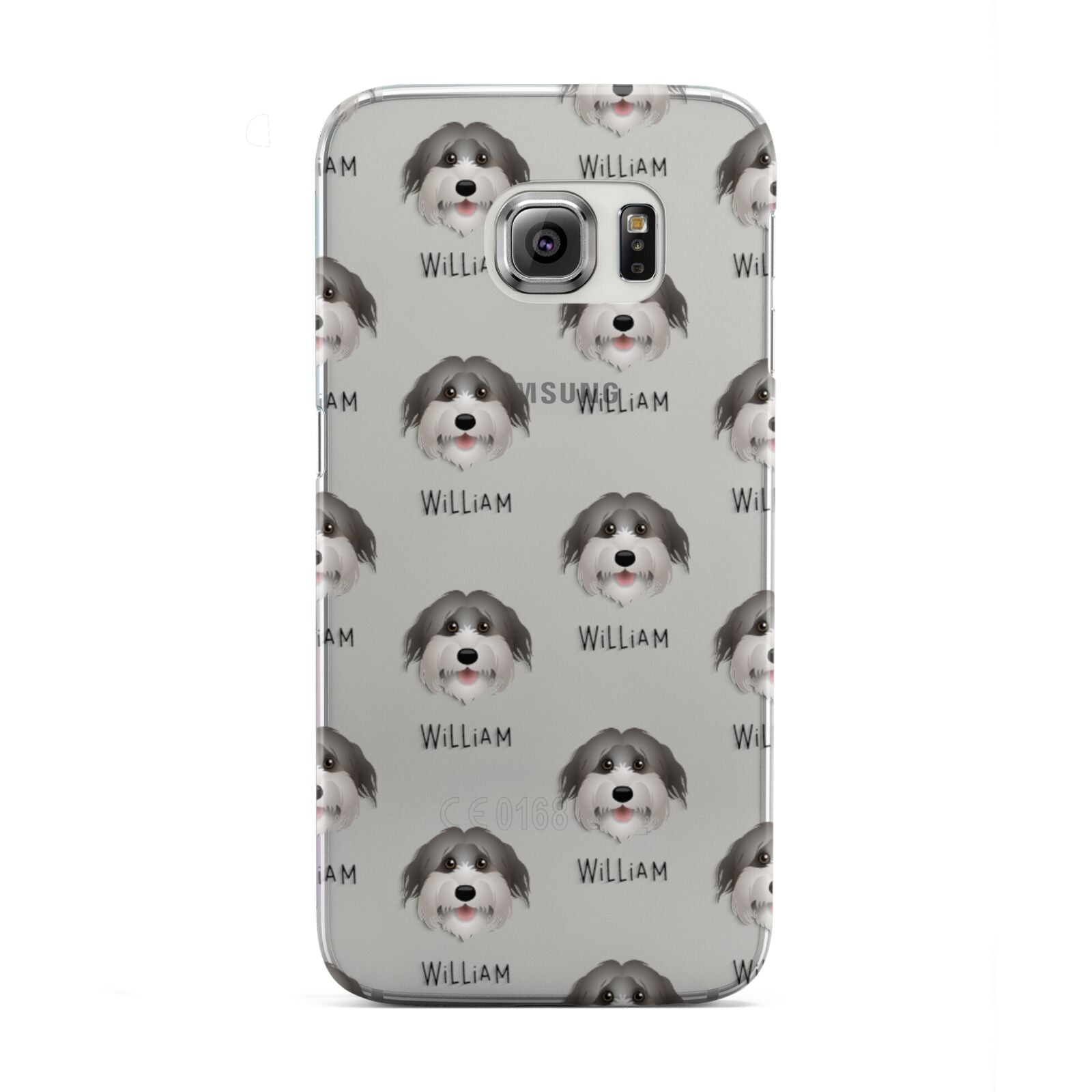 Pyrenean Shepherd Icon with Name Samsung Galaxy S6 Edge Case