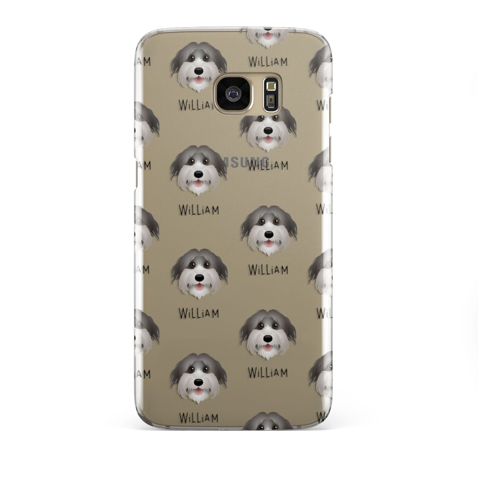Pyrenean Shepherd Icon with Name Samsung Galaxy S7 Edge Case