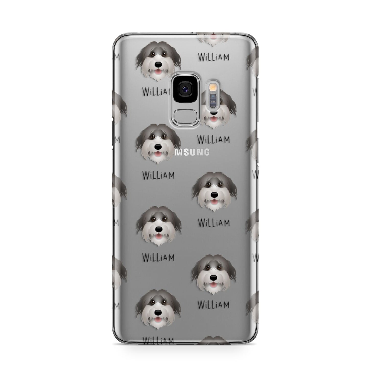Pyrenean Shepherd Icon with Name Samsung Galaxy S9 Case