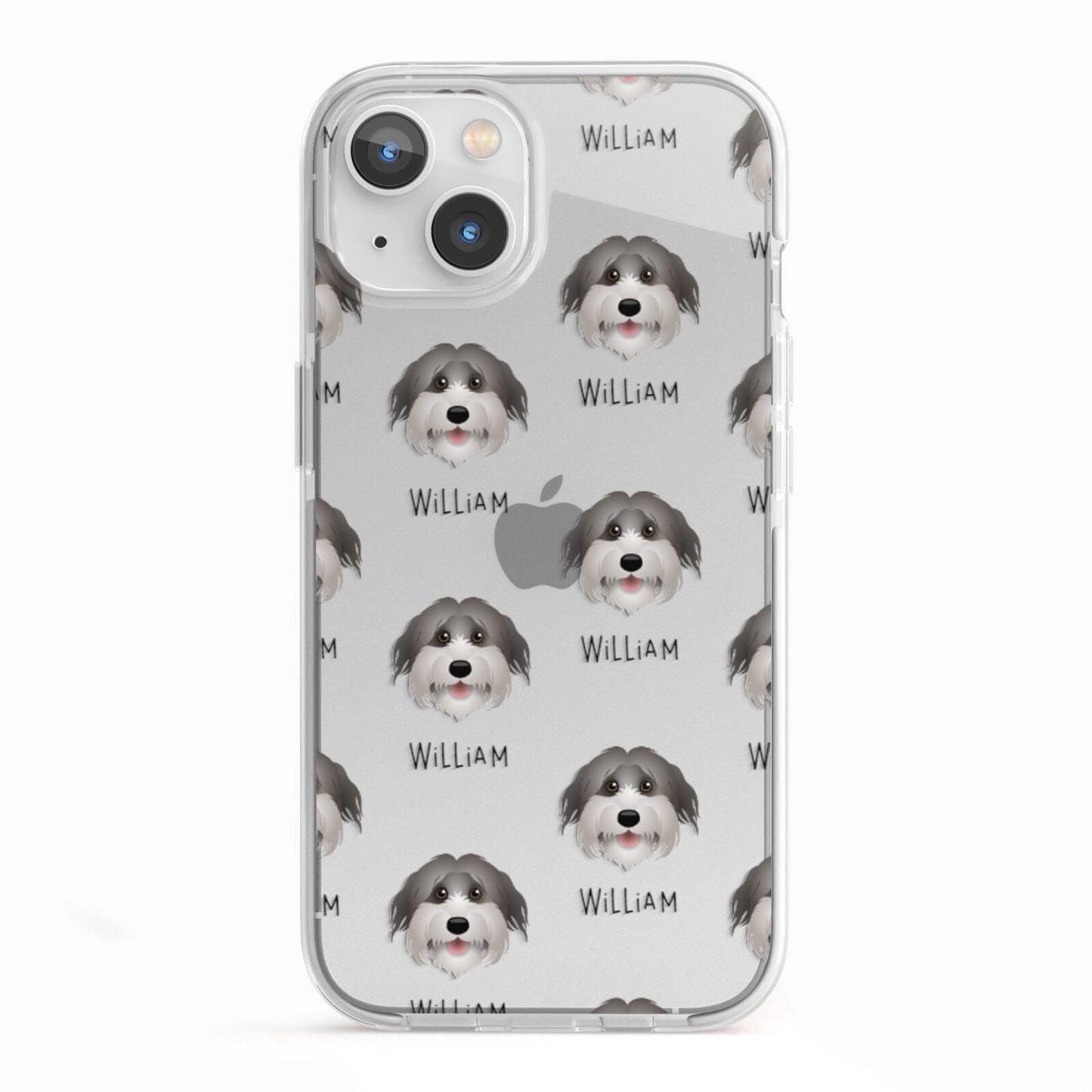 Pyrenean Shepherd Icon with Name iPhone 13 TPU Impact Case with White Edges