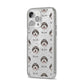 Pyrenean Shepherd Icon with Name iPhone 14 Pro Max Glitter Tough Case Silver Angled Image