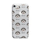 Pyrenean Shepherd Icon with Name iPhone 7 Bumper Case on Silver iPhone