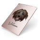 Pyrenean Shepherd Personalised Apple iPad Case on Rose Gold iPad Side View
