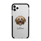Pyrenean Shepherd Personalised Apple iPhone 11 Pro Max in Silver with Black Impact Case