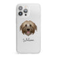 Pyrenean Shepherd Personalised iPhone 13 Pro Max Clear Bumper Case