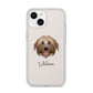 Pyrenean Shepherd Personalised iPhone 14 Clear Tough Case Starlight