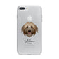 Pyrenean Shepherd Personalised iPhone 7 Plus Bumper Case on Silver iPhone