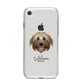 Pyrenean Shepherd Personalised iPhone 8 Bumper Case on Silver iPhone
