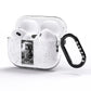Queen of Pentacles Monochrome AirPods Pro Glitter Case Side Image
