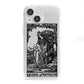 Queen of Pentacles Monochrome iPhone 13 Mini Clear Bumper Case