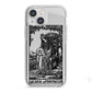 Queen of Pentacles Monochrome iPhone 13 Mini TPU Impact Case with White Edges
