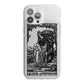 Queen of Pentacles Monochrome iPhone 13 Pro Max TPU Impact Case with White Edges