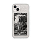 Queen of Pentacles Monochrome iPhone 14 Plus Glitter Tough Case Starlight