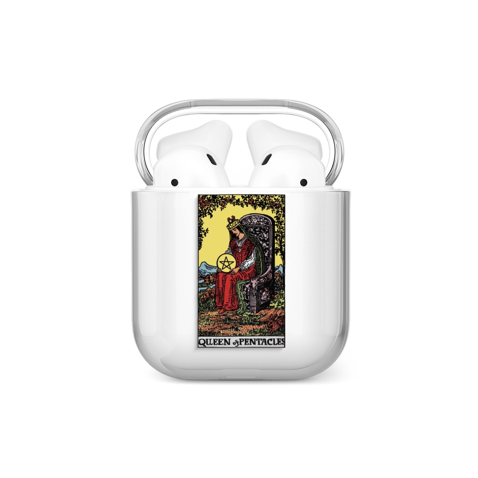 Queen of Pentacles Tarot Card AirPods Case