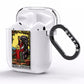 Queen of Pentacles Tarot Card AirPods Clear Case Side Image